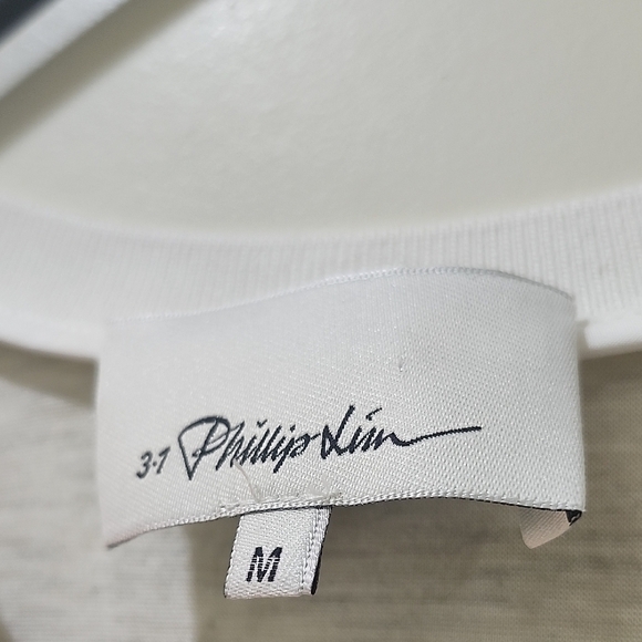 3.1 Phillip Lim Gray and White Tank Top - Picture 2 of 12